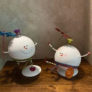Wild and Crazy Christmas Snow Couple
